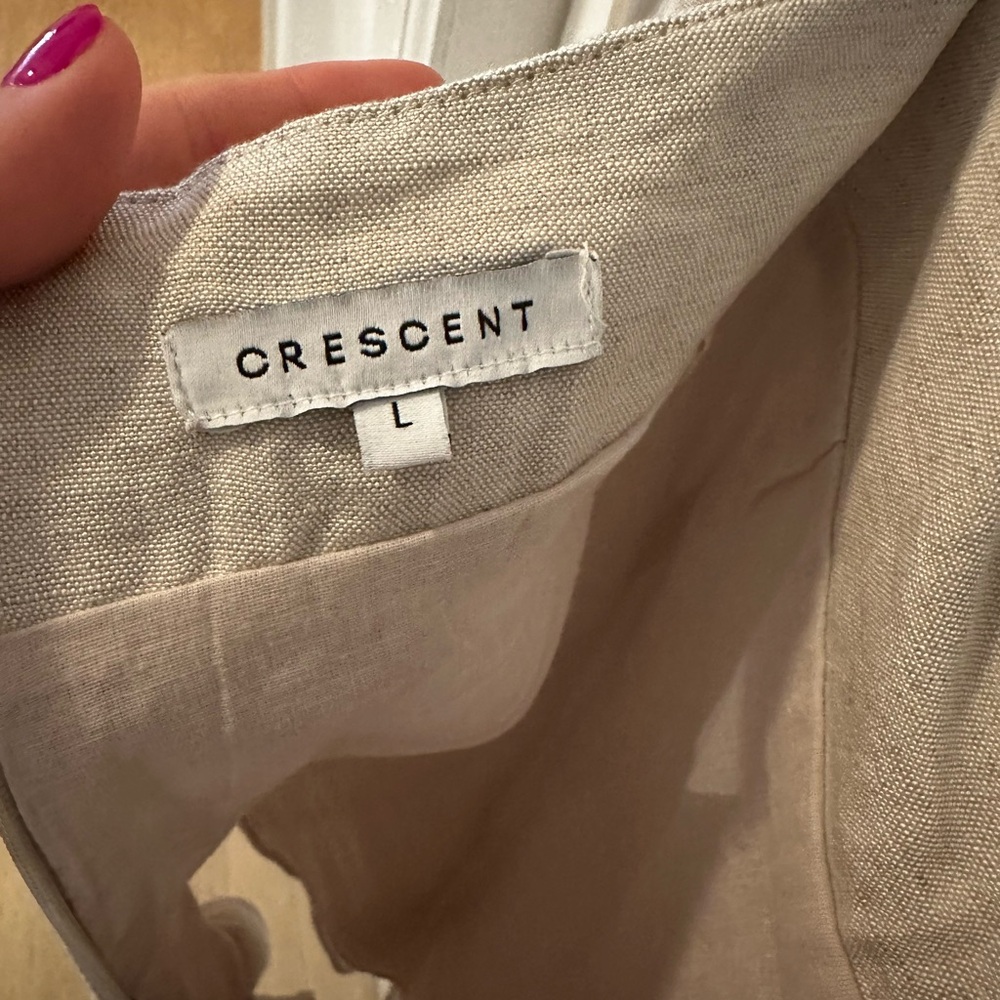 Beige Two-Piece Linen Set - Picture 6 of 6
